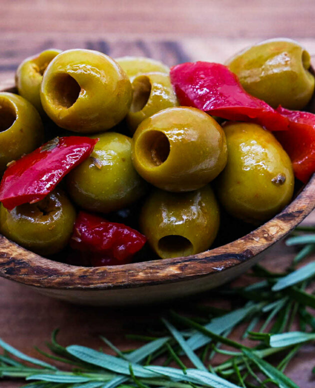 Hiszpańskie Zielone Oliwki Królewskie w Pikantnej Zalewie