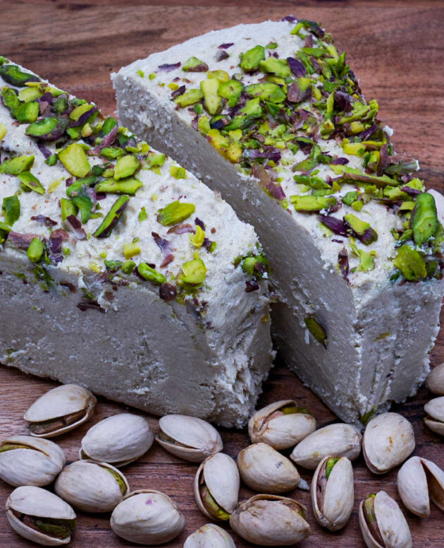 Turecka chałwa pistacjowa